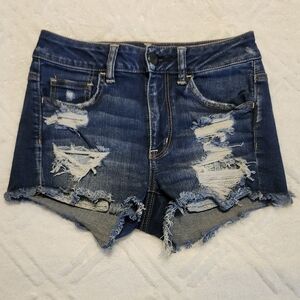 American Eagle High Rise Shortie Shorts